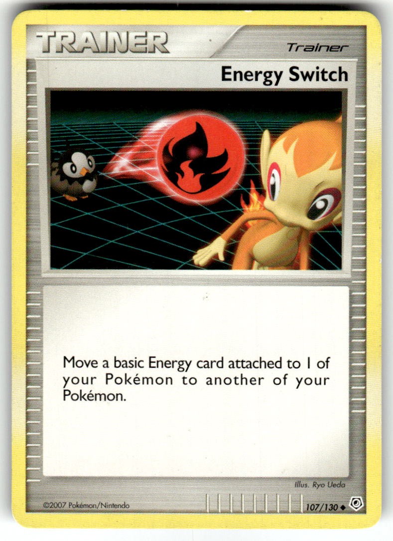 Energy Switch 107/130 Uncommon Diamond & Pearl Pokemon Lightly Played