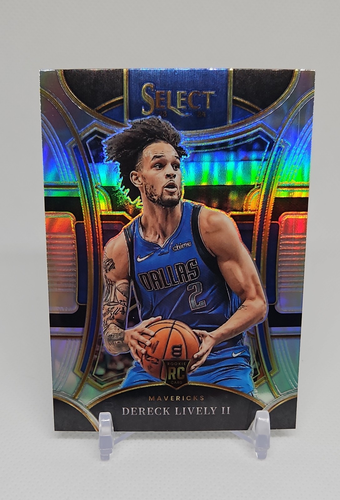 2023-24 Panini Select - Mezzanine Level Dereck Lively #313 Silver Prizm (RC)