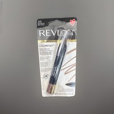 Revlon ColorStay Brow Crayon 315 Dark Brown, Wax to Powder Finish, 0.09 Oz, Pack