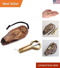 Unique Jew's Harp by P.Potkin - Polished Wood Case Exceptional Sound Quality