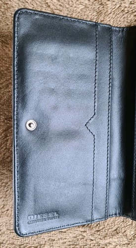 DIESEL Ladies "HANDEE" Bi-Fold Leather Wallet/Purse. Royal Blue. New Shop Soiled - Imagen 12 de 24