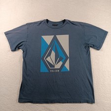 Vintage Volcom Shirt Mens XL Blue Crewneck St...