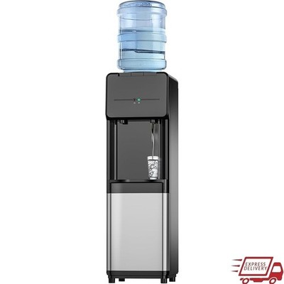 Top Loading Water Dispenser Hot Cold Cooler W/ Child Safety Lock Removable Tray