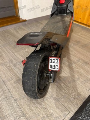 Kennzeichenhalter für Segway/Ninebot ZT3-Pro (Wunschfarbe)