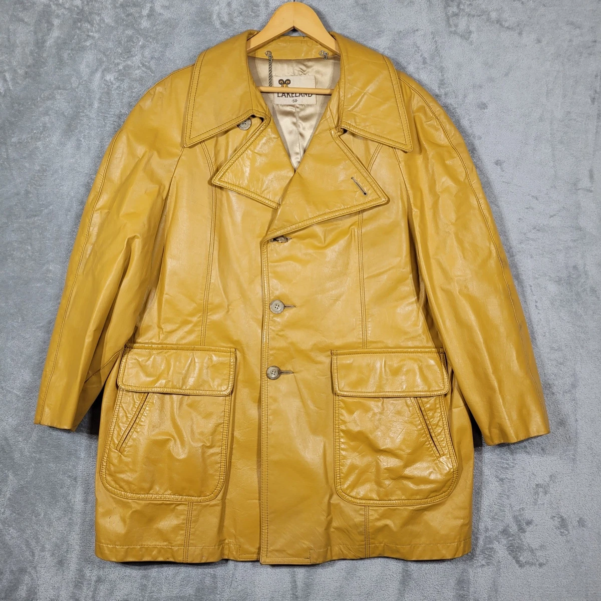 Trench-coat Vintage Des Années 70 - Noir, Taille S, Style Rétro Parfait état