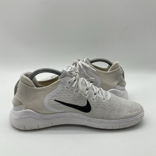 Scarpe da corsa sneakers uomo taglia 9,5 Nike Free RN 2018 942836-100 bianche - Foto 6 di 10