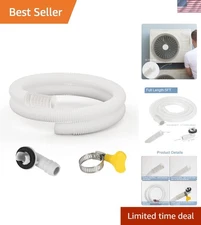 5 Ft Flexible Air Conditioner Drain Hose Kit - Durable & Versatile for AC Use