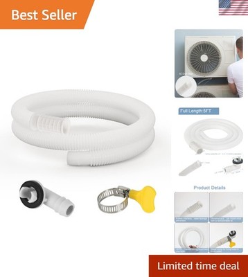 5 Ft Flexible Air Conditioner Drain Hose Kit - Durable & Versatile for AC Use