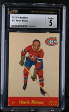 1955-56 Parkhurst #57 Howie Morenz Montreal Canadiens - CSG 5 Ex 
