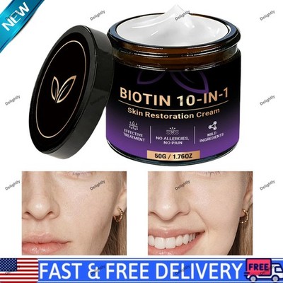 NEW Biotin 10-in-1 Skin Restoration Cream, Professional Skin Treatment Cream US