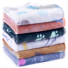 6 Pcs Washable Guinea Pig Blankets Absorbent Small Animal Fleece Bedding Cage...