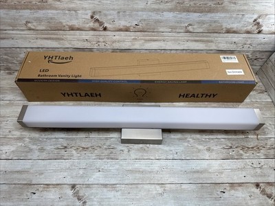 YHTlaeh LED Bathroom Vanity Light 4000K Natural White Acrylic Chrome 14w - 24''
