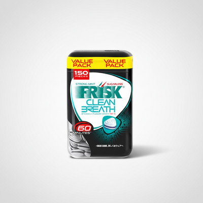 Kracie Frisk Strong Mint Clean Breath Mints from Japan 105g Bottle