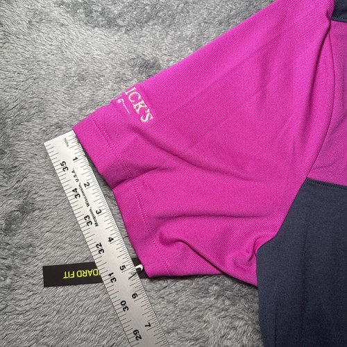 NWT Nike Golf Men’s Dri Fit Short Sleeve Golf Shirt Pink/Grey SZ L Hendricks Gin - Picture 10 of 19