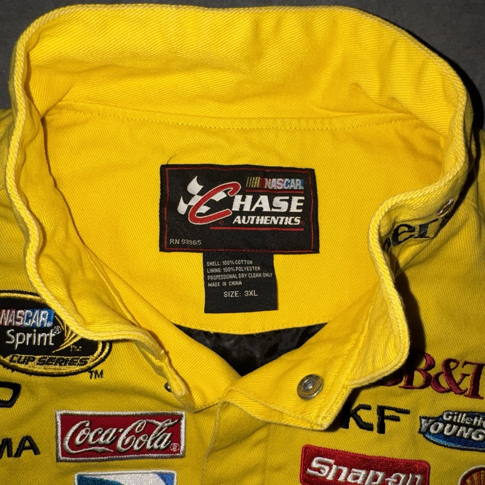 Vintage NASCAR Chase Authentics Clint Bowyer #33 Cheerios Racing Jacket 3XL - product detail image 2