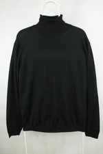 Gant Knit Black Wool Turtleneck Pullover Sweater Men's US XL EU 54 made in Italy