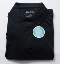 Galaxy by Harvic Men's S/S Moisture Wicking Polo Shirt AW5 Black Size XL NWT