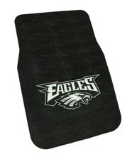 Scratch & Dent NFL Eagles Officially Licensed Universal PVC Floor Mat Set of 2