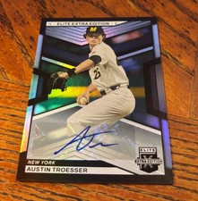 2023 Panini Elite Extra Edition Base Signatures Autograph # 37 Austin Troesser