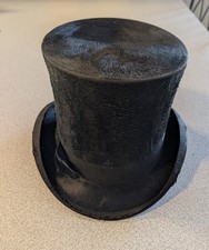 Antique Men's Beaver Fur Top Hat