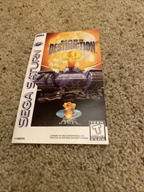 Mass Destruction - Sega Saturn CIB Complete w/ Manual - Authentic & Tested Nice!