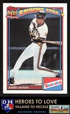 1991 Topps Bazooka Shining Stars Barry Bonds #1 Pittsburgh Pirates