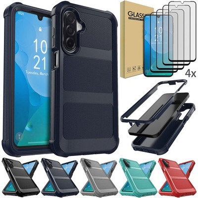 For Samsung Galaxy A17 2in1 Layers Protective Slim Case Cover / Screen Protector