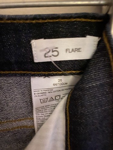 Jeans donna Banana Republic taglia 25 svasati risciacquo scuro fondo a campana gamba Classiccore - Foto 4 di 6