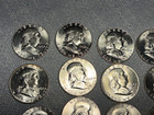 (#102651) Franklin Half Dollar:  1962 Original BU roll.  Blazing!   (see video!) — photo 3