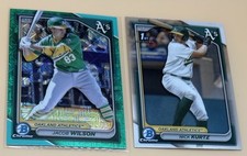 2024 Bowman Chrome Jacob Wilson Short Print /299 SP + Nick Kurtz 1st Bowman RC