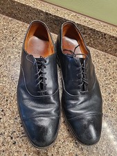 Allen Edmonds 10.5D Park Avenue Black Leather Soles USA Made