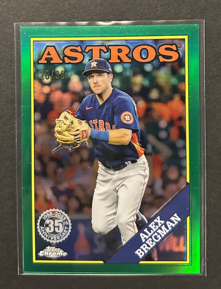 2023 Topps Chrome #88BC7 Alex Bregman 1988 Topps Green Refractor 20/99