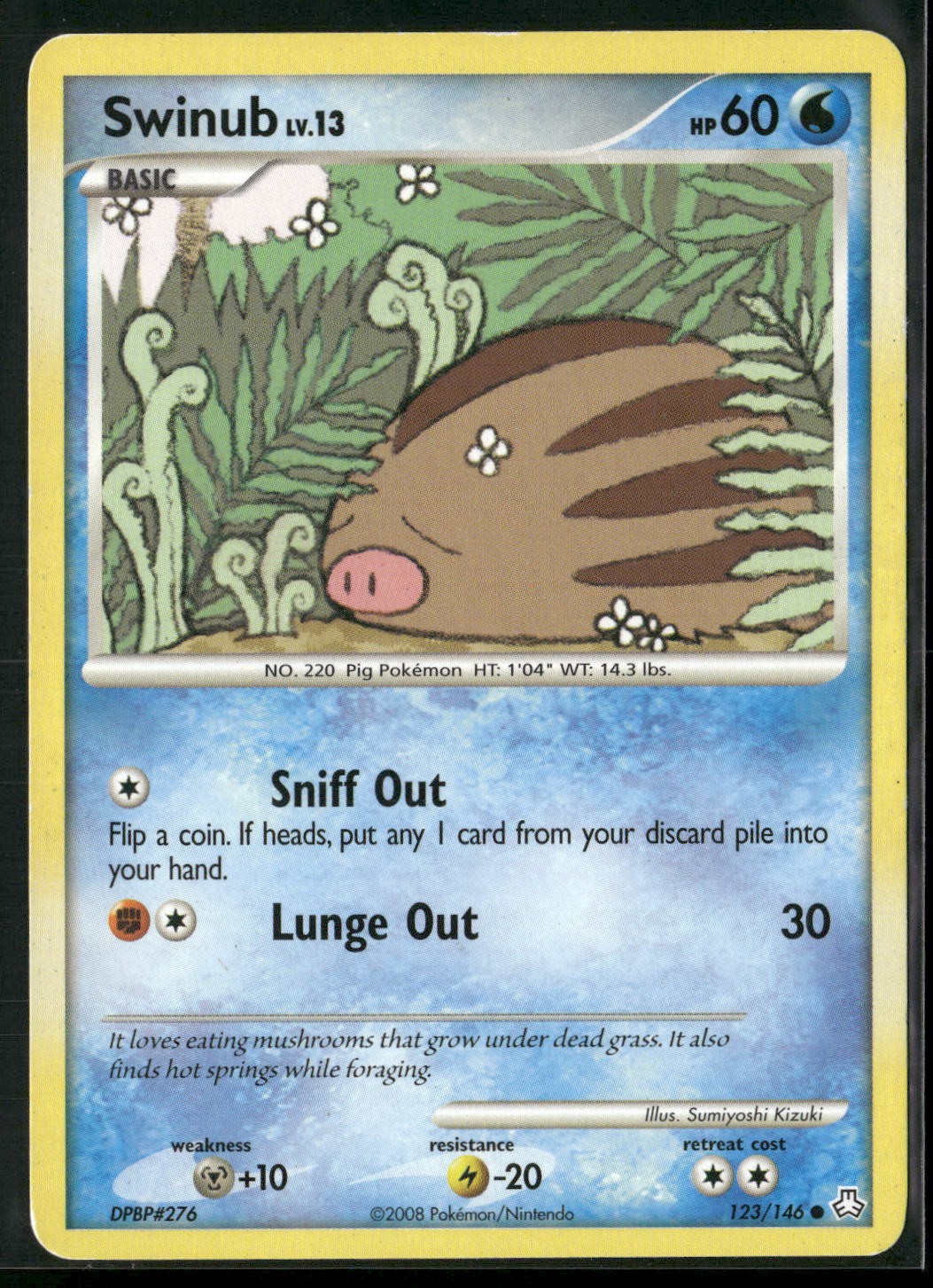Swinub 123/146 Common Legends Awakened Pokemon Moderately Played