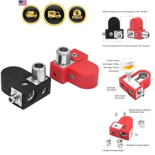 Battery Terminals Brass Clamp 2 Pack Positive Negative Adapter Collars