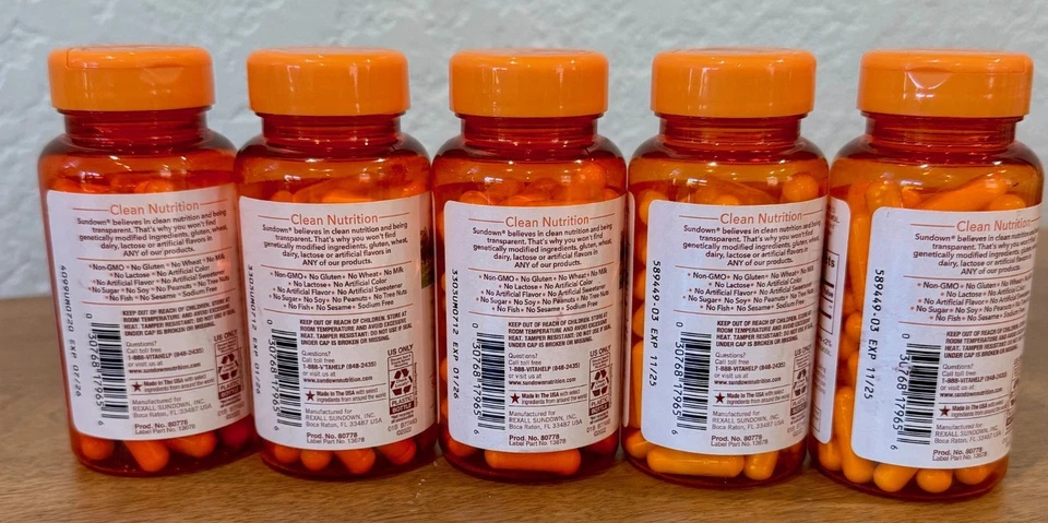 Sundown Naturals Ácido Super Alfa Lipoico 600 mg 300 Cápsulas ¡Lote de 5! ENVÍO RÁPIDO Foto 3 de 4