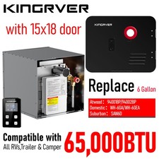 Tankless RV Water Heater 65,000 BTU XT65 Propane with Controller+15x18 Door