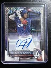 2025 Bowman Chrome Eduardo Quintero Mojo Refractor Auto Dodgers