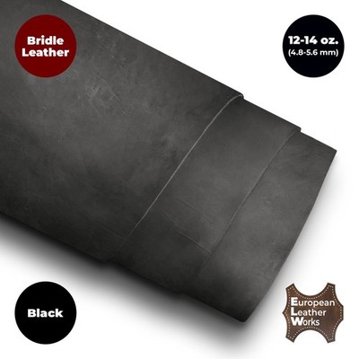 12-14oz (4.8-5.6 mm) Bridle Veg Tan Cowhide Leather Sheet Hides