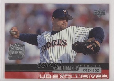 2000 Upper Deck UD Exclusives Silver 82/100 Trevor Hoffman #221 HOF 5xh