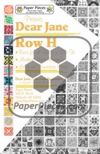 Dear Jane Row H Paper Piece Pack - per pack