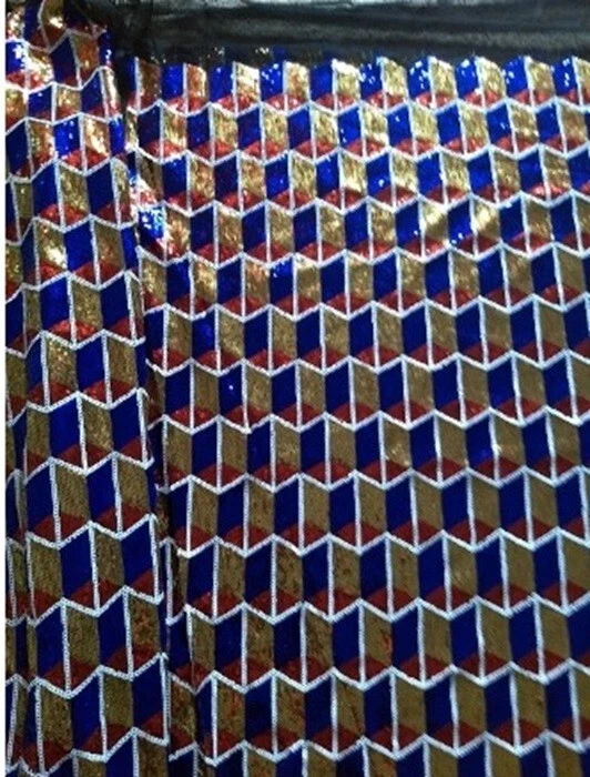 5yds - Sparkling Sequins Multi-Color Mesh for Special Occasion, Wedding Fabric - Image 2 of 4