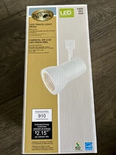 Hampton Bay Track Lighting Head Dimmable LED Adjustable Large Cylinder White