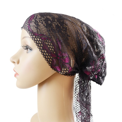 Muslim Women Lace Hat Islamic Inner Caps Headwear Underscarf Hijab Wrap Headwear - Picture 26 of 45