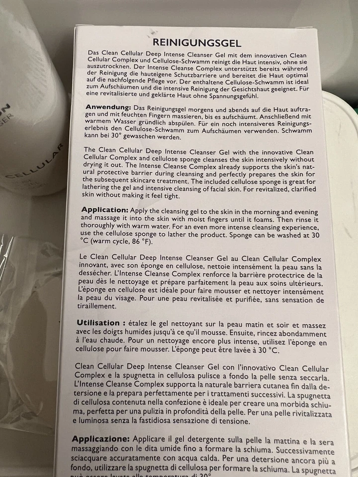 Peter Schmidinger Clean Celluar Deep Intense Cleanser Gel & Schwamm (B-Ware) - Bild 3 von 4