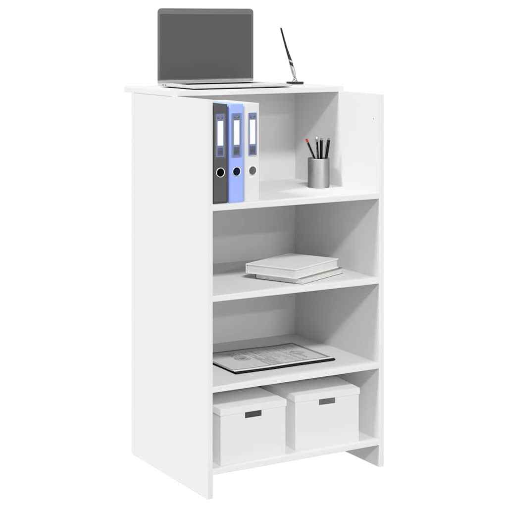 1436148 Banco Reception Bianco 55x50x103,5 cm in Legno Multistrato