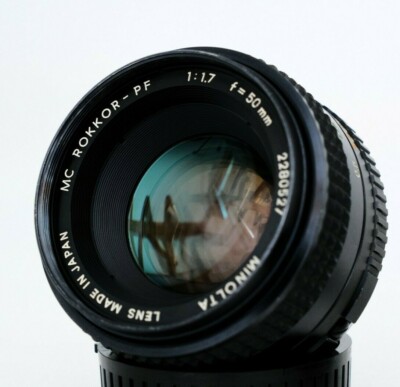 MINOLTA ROKKOR-PF MC 1,7/50 Objectif Standard #2520-100 - 50Mm 1:1.7 EUR 49,20 - FR
