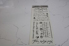 Miss Elizabeth's 2-Sided Clear Sentiments Stickers "Nursery Rhymes" Scrapbooking