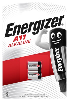 2 x Energizer A11 MN11 11A LR1016 L1016 Alkaline Batterie 6V - 1 x 2er Blister