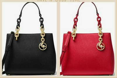 michael kors cynthia small leather satchel