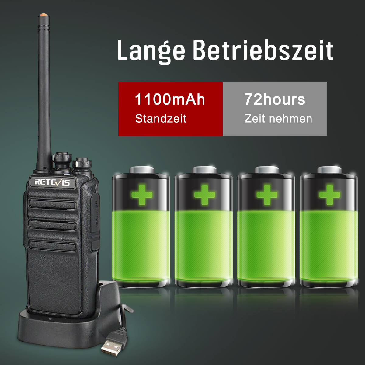 Retevis RT24 Walkie Talkie Recargable PMR446 Sin Licencia Con Cargador Europeo Base De Cargar - Foto 14